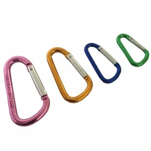 4x Karabiner Ring Clip Haken Aluminium Schlüsselanhänger Federglied verschiedene Größen UK - Bild 1 von 12