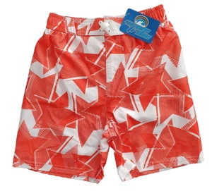 BNWT Boys Sz 8 Smart Wave Tribe Red White Tie Waist Swim Board Shorts - Picture 1 of 2
