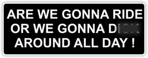 Gonna Ride or D around. Sports Sticker / Vinyl Waterproof Decals Car Graphics - Picture 1 of 1