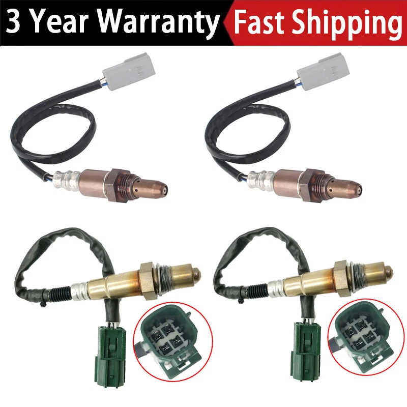 Sensor de oxigênio 4 peças para cima+para baixo para 2008-2010 Infiniti Qx56 2008-2013 Nissan Armada - Imagem 1 de 4