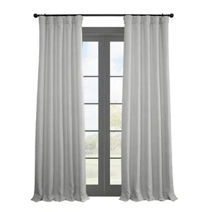 HPD Half Price Drapes Faux Linen Textured Room Darkening Curtains for Bedroom - Picture 1 of 9