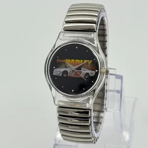 Unisex #12 DARYL HADLEY NASCAR Watch, Clear Case, Stainless Steel Flex Band 34mm - Picture 1 of 7