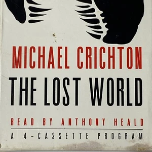 The Lost World by Michael Crichton Book 4 Audio Cassettes 4 Hours Good BA6 - Foto 1 di 11