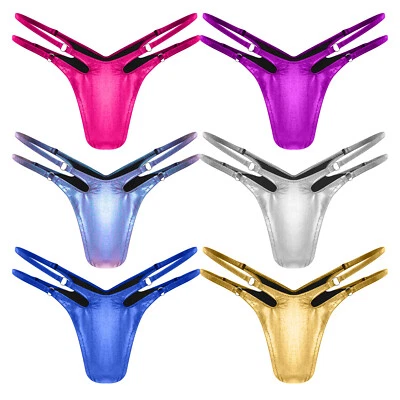 DE Sexy Damen Low Rise Micro Tanga/G-String Mini Höschen/Slips Unterwäsche Tanga - Bild 1 von 3