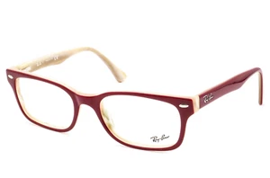 RAY-BAN RB 5286 5152 BURGUNDY BEIGE AUTHENTIC EYEGLASSES RX 51-18-135 MM NEW - Picture 1 of 9