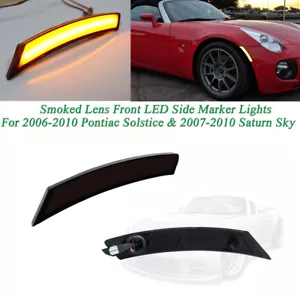 Lámparas marcadoras laterales delanteras LED ámbar Plug & Play para Pontiac Solstice y Saturn Sky - Imagen 1 de 9