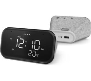 Lenovo Smart Clock Essential with google assistant - Hemp Grey, new