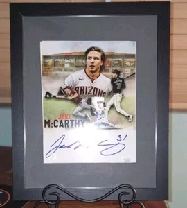 Jake McCarthy Arizona Diamondbacks Signed Framed 8x10 Photo JSA COA CA 93950 - Picture 1 of 3