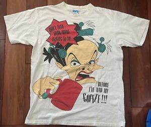 Cruella De Vil Vintage 90s Disney Big Face Single Stitch Graphic T Shirt 30x22