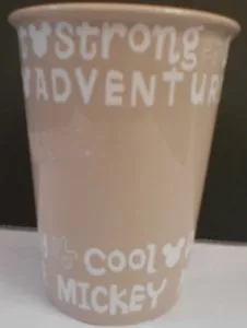 Disney Park Abenteuerlich Cool Mickey Keramik Tasse Becher Mokka Braun 4 1/2 Zoll - Bild 1 von 8