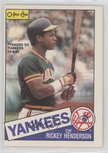 1985 O-Pee-Chee Rickey Henderson #115 HOF