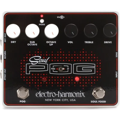 Electro-Harmonix Soul Pog Overdrive and Octave Generator Multi Effects Pedal - Image 1 of 3