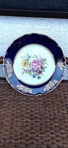 Antike EPIAG D.F. CZECHOSLOVAKIA COBALT PORZELLAN ZIERTELLER CARLSBAD 25cm - Bild 1 von 6