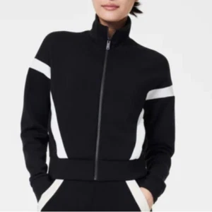 SPANX® AirEssentials Striped Track Jacket - Picture 1 of 11