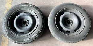 CERCHI IN FERRO 6½J'' 15'' ET20 PER CITROEN C3 C4 PICASSO + GOMME 195/65-15 Wint - Foto 1 di 4