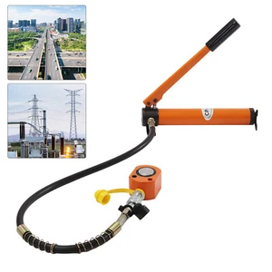 22046 lbs Manuelle Hydraulikpumpe Orange Einzelwirkender Druckzylinder 70Mpa - Bild 1 von 14