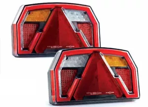 LED Rear Trailer Lorry Light Multifunction Rear Lamp 12/24V ONE PAIR Fristom - Picture 1 of 7