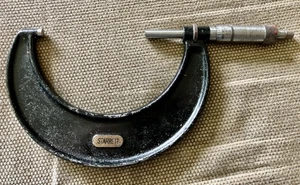 Vintage Starrett No. 436 3” bis 4” Außen Mikrometer Maschinist - USA - Bild 1 von 2