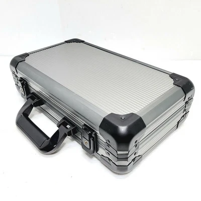 Tech Swiss Storage Case Aluminum Metal Briefcase for 12 Large Watches Used - Image 1 of 4
