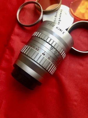Angenieux 3 inch 75mm F2.5 C mount lens for Bolex H16 - Image 1 of 4