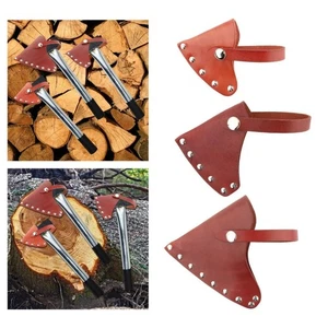 Protector Leder Axtkopf Abdeckung Beil Klinge Holster für Camping Outdoor NEU - Bild 1 von 16