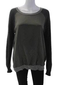 Vince Women's Round Neck Long Sleeves Pullover Sweater Gray Size M - Picture 1 of 6