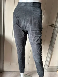 Rundholz Trousers Size XS Grey Black Drop Crotch Slim Lagenlook Stretch - Picture 1 of 13
