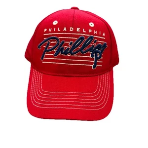 Baseballmütze Philadelphia Phillies Script Deadstock Fan Favorit rot Strapback - Bild 1 von 9