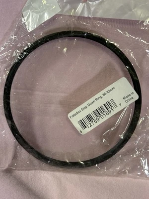 Fotodiox Metal Step Down Ring, Anodized Black Metal 86mm-82mm, 86-82 mm - Image 1 of 2