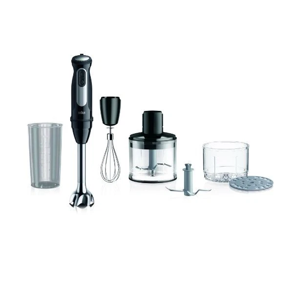 BRAUN MQ55.254M FRULLATORE A IMMERSIONE 1000W CON 3 ACCESSORI - MQ55254MBK