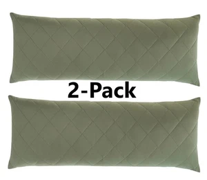 Paquete de 2 almohadas corporales de enfriamiento Below Zero - verde/verde - tamaño 54" L x 16" W x 4,5" H - Imagen 1 de 7