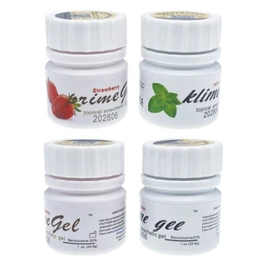 Dental Topical pain free Gel 20% Benzocaine 1oz Jar , Mint/Strawberry - Picture 1 of 14
