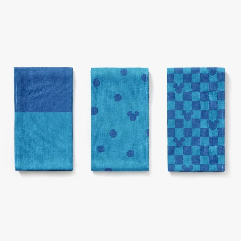 Disney Hedley & Bennett Chef 3 Toallas de Cocina Azul Mickey Mouse Decoración Nuevo con Etiquetas Foto 1 de 4