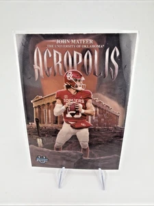2025 Bowman Chrome U Acropolis John Mateer RC RC #A-4 Oklahoma Sooners - Picture 1 of 2