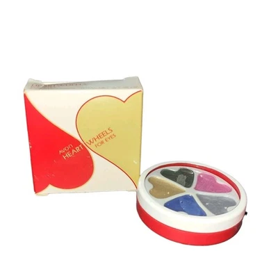  Vintage Avon Heart Wheels for Eyes Eyeshadow Palette – 5 Heart Shades – NOS - Image 1 of 4