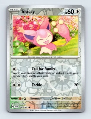 Skitty Reverse Holo SV05: Temporal Forces 130/162 NM/LP - Image 1 of 2