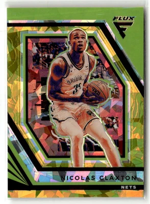 Nicolas Claxton 2022-23 Panini Flux Gold Cracked Ice #148 #/10 - Image 1 of 2