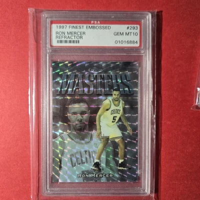 1997-98 Topps Finest Embossed Ron Mercer Refractor PSA Gem Mint 10 RC - Image 1 of 2