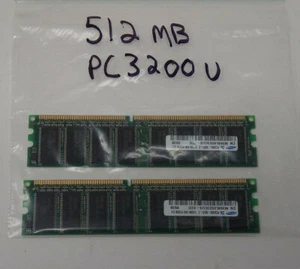 512MBx2 PC2-3200U Samsung Desktop RAM - Picture 1 of 2