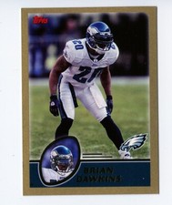 D607 BRIAN DAWKINS 2003 TOPPS GOLD BORDER 250/499 #52 EAGLES RARE SP