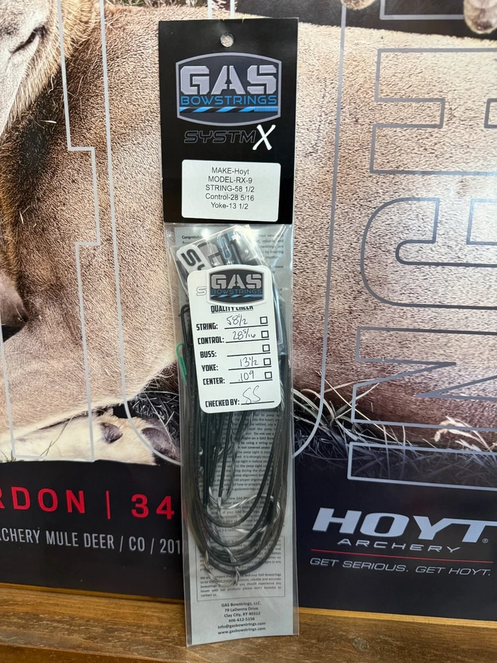 NEW HOYT RX-9 SystmX System X  Gas Bow Strings Complete Rx9 SPEED String Set - Image 1 of 1