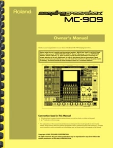Roland MC-909 Sequencer 3-in-1 OWNER'S MANUAL - Picture 1 of 12