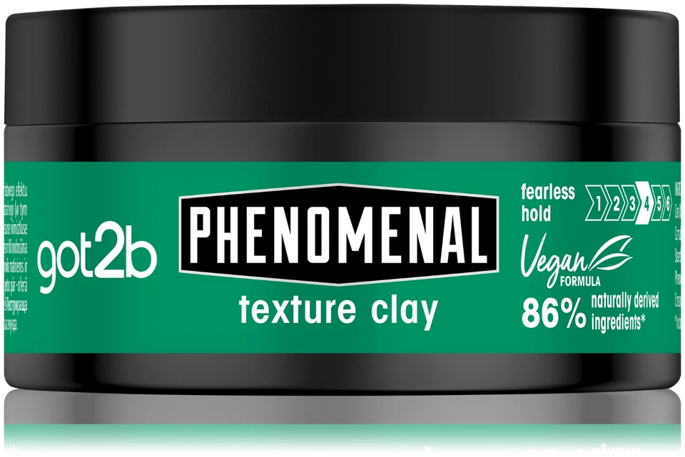 Schwarzkopf Got2b Men's Phenomenal Texture clay Groomed Styles Hair Paste 100 Ml - Bild 1 von 1