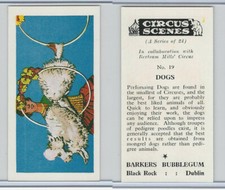 1970 Barkers Bubblegum, Circus Scenes, #19 Dogs