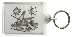 Masonic Keyring - Landmarks of the Order (1) - Keyring with 50x35mm insert - Picture 1 of 4