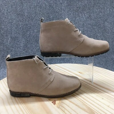 White Mountain Boots Womens 7.5 W Auburn Ankle Booties Beige Leather W26019W - Image 1 of 4