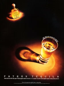 PATRON TEQUILA AD #51 RARE 1995 OOP "SALT, LIME AND COURAGE NOT REQUIRED" - Picture 1 of 2