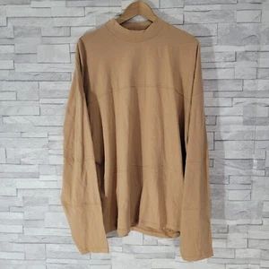 Mens ASOS Jumper Brown Large Thin Knit Crew Neck Extra Relaxed Fit Pullover  - Picture 1 of 8