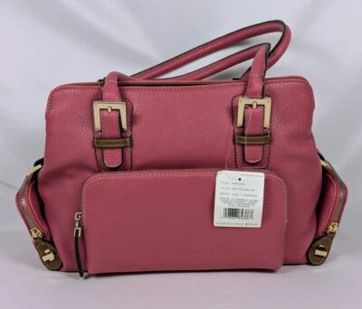 Bolso de Hombro Liz Claiborne Doble Correa en Barbie Rosa Nuevo con Etiquetas Foto 1 de 4