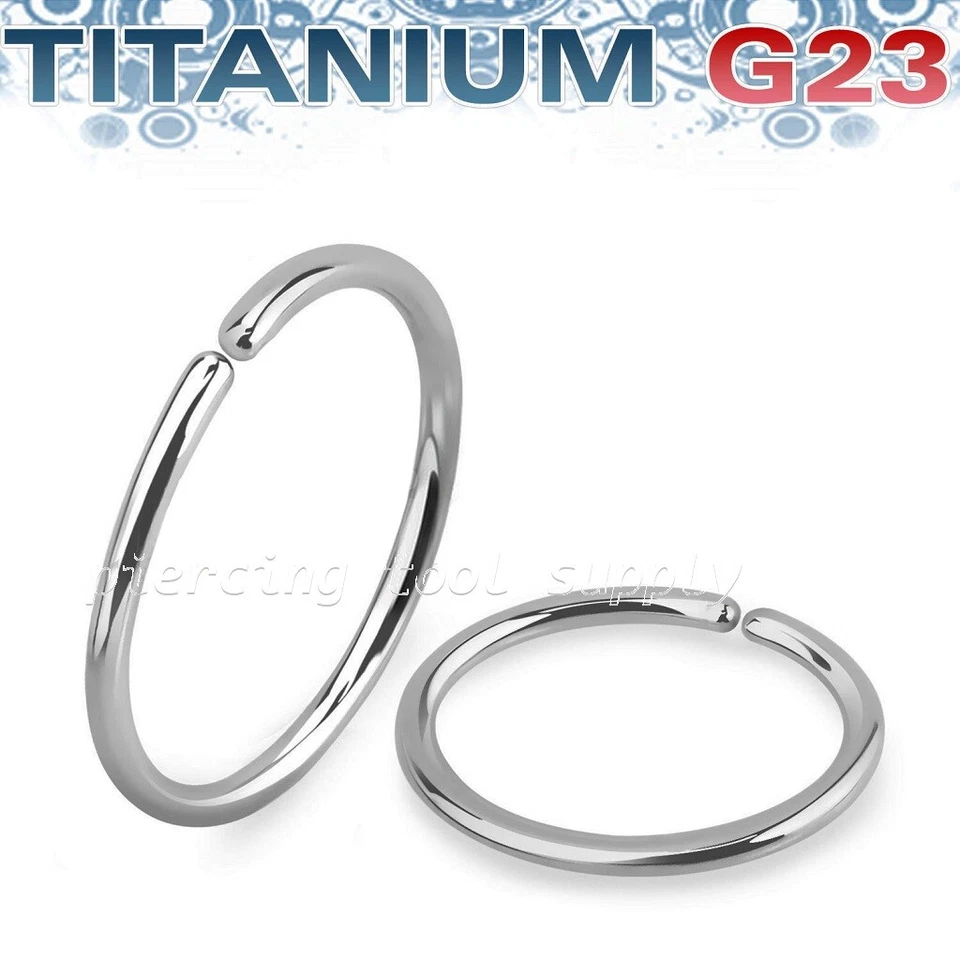 1 pieza. Anillo aro nariz flexible sin costuras titanio 20G G23 pendiente anillo tabique Foto 1 de 1